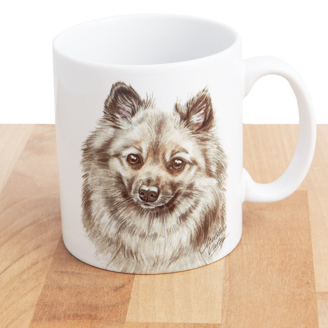 Dog Lover Gifts available at Dog Krazy Gifts - German Spitz Mug, part of our Christine Varley collection – available at www.dogkrazygifts.co.uk