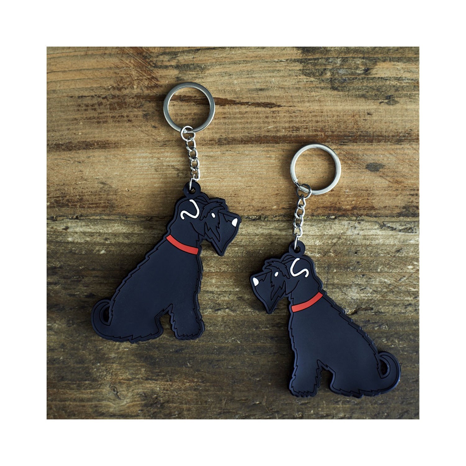 Dog Lover Gifts available at Dog Krazy Gifts - Ernie The Black Schnauzer Keyring - part of the Sweet William range of gifts for dog lovers available from Dog Krazy Gifts