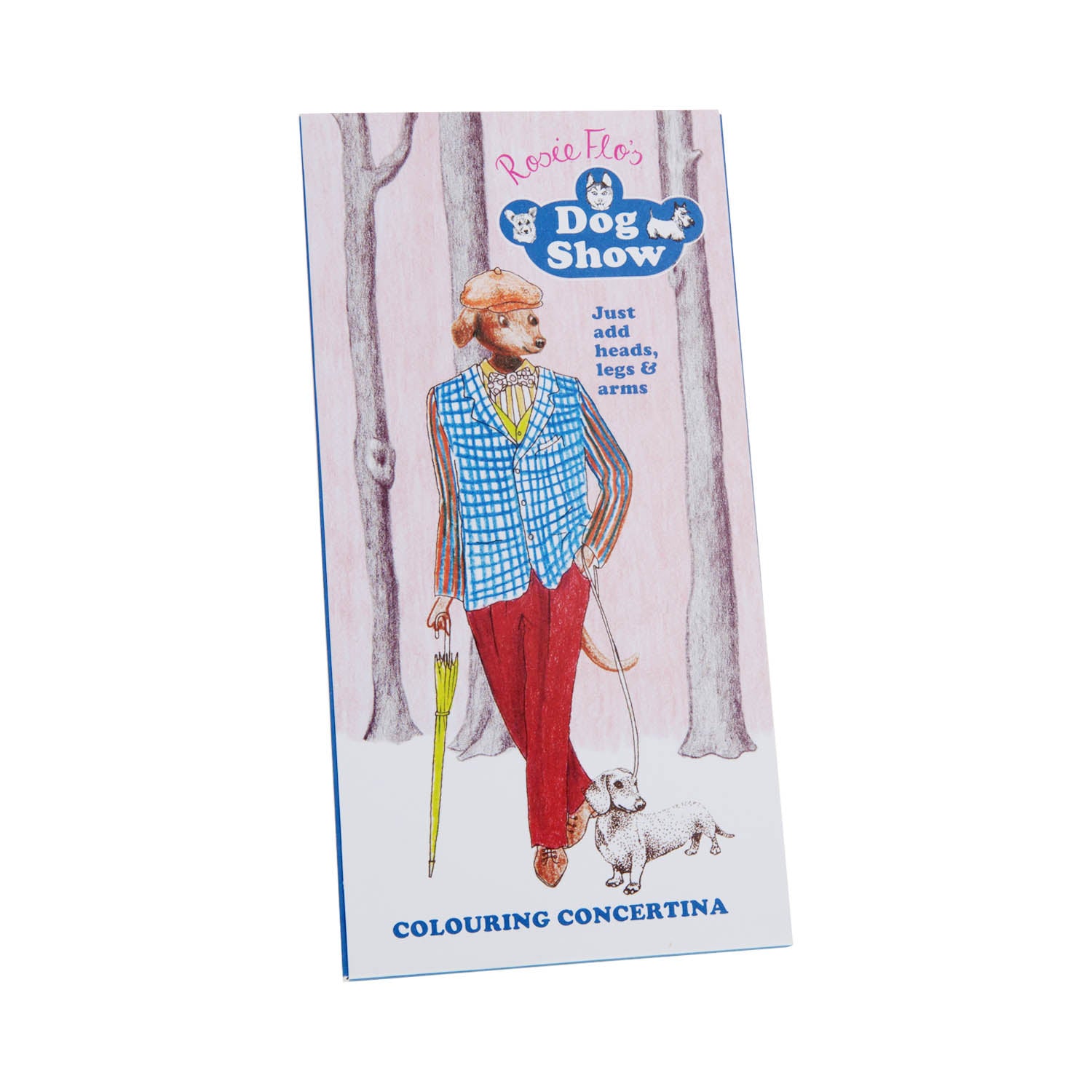 Dog Krazy Gifts - Dog Show Colouring Concertina, Part of the Rosie Flo range available from DogKrazyGifts.co.uk