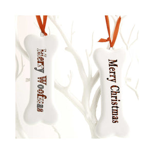 Dog Krazy Gifts - Merry Christmas hanging bone Xmas Decoration part of our Christmas range