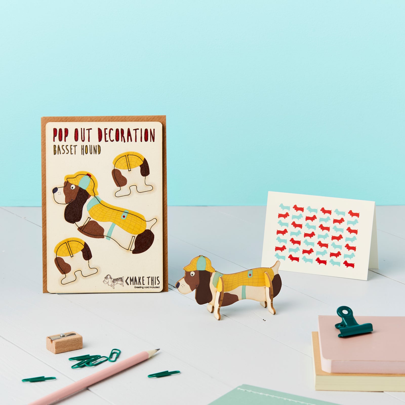 Dog Lover Gifts available at Dog Krazy Gifts – Pop Out Bassett Hound Greeting Card, available at www.dogkrazygifts.co.uk