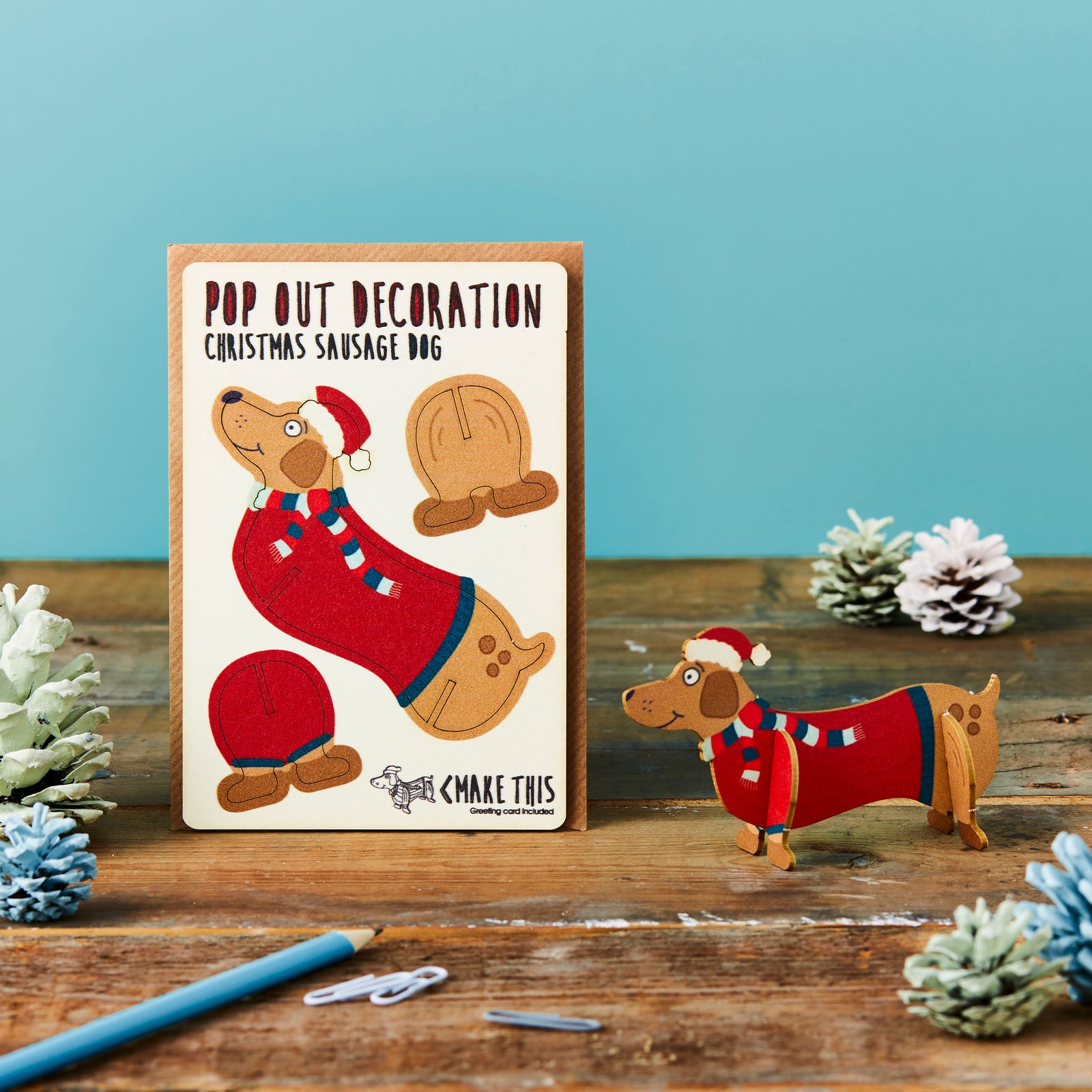 Dog Lover Gifts available at Dog Krazy Gifts – Pop Out Sausage Dog Christmas Card, available at www.dogkrazygifts.co.uk