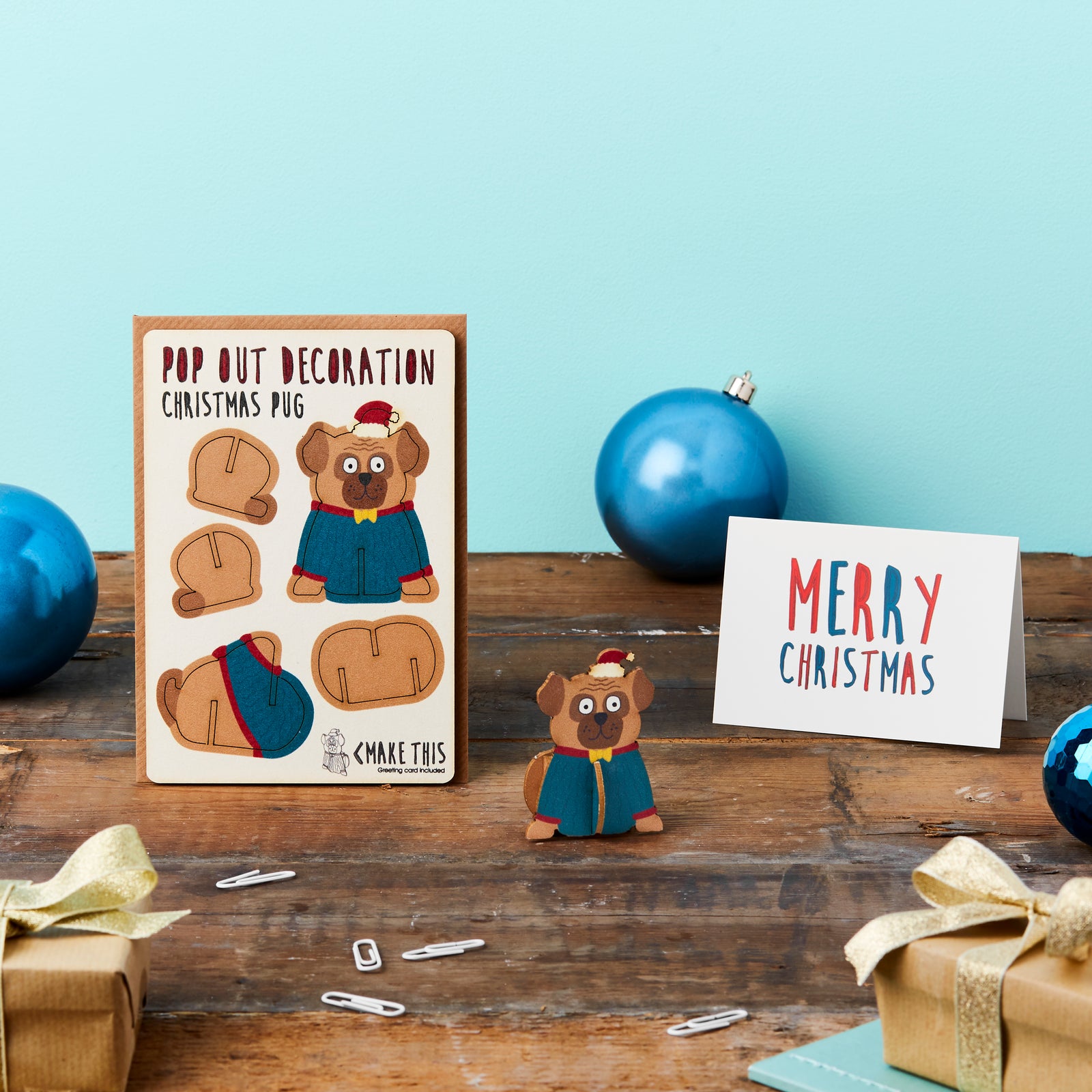 Dog Lover Gifts available at Dog Krazy Gifts – Pop Out Pug Christmas Card, available at www.dogkrazygifts.co.uk