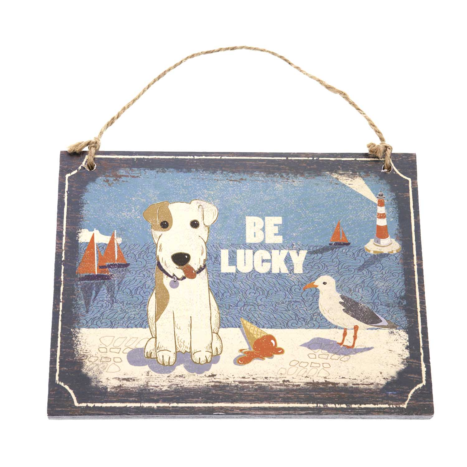 Dog Lover Gifts available at Dog Krazy Gifts – Jill White Rocket68 Ahoy Hanging Wooden Sign available at www.dogkrazygifts.co.uk