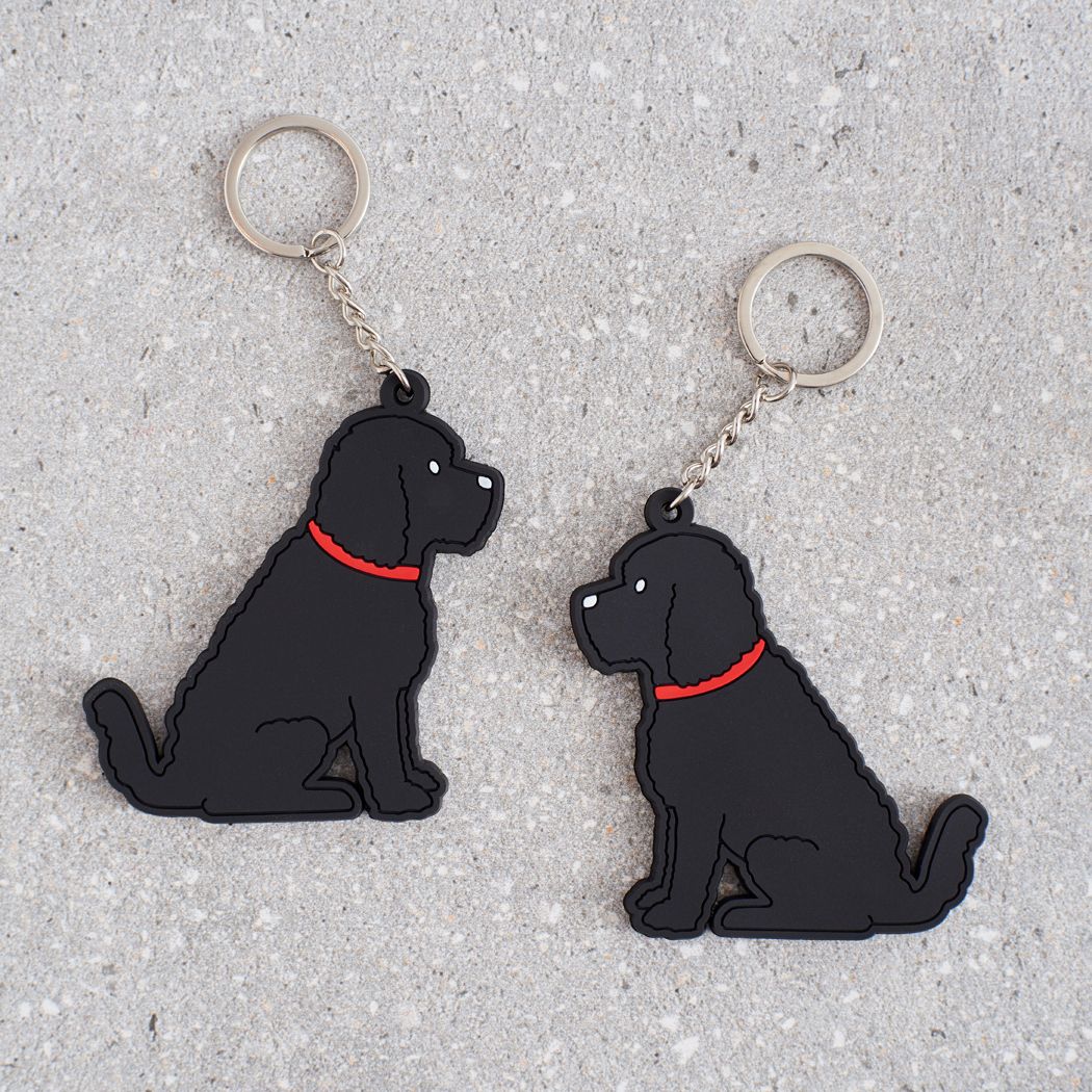 Dog Lover Gifts available at Dog Krazy Gifts – Adorable Black Cockerpoo Keyring - part of the Sweet William range available from Dog Krazy Gifts