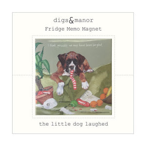 Dog Krazy Gifts - Burgled Fridge Magnet - part of the Little Dog Range available from DogKrazyGifts.co.uk