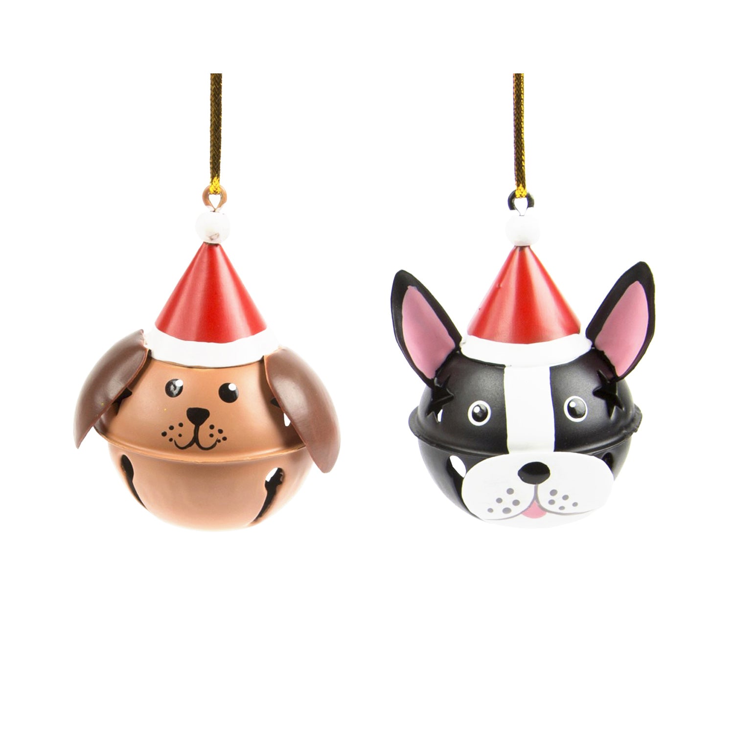 DogKrazy.Gifts – Christmas Tree bell bauble in the shape of a Dog's head available from Dog Krazy Gifts