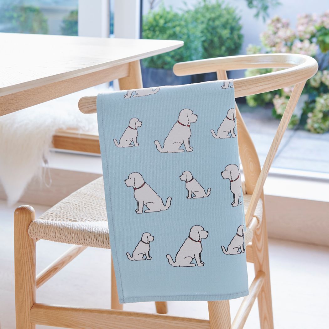 Dog Lover Gifts - Dog Krazy Gifts - Apricot Cockapoo Organic Tea Towel - part of the Sweet William range available from www.DogKrazyGifts.co.uk