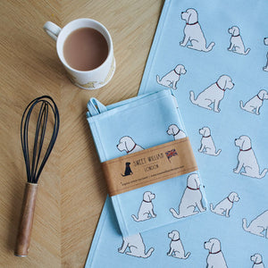 Dog Lover Gifts - Dog Krazy Gifts - Apricot Cockapoo Organic Tea Towel - part of the Sweet William range available from www.DogKrazyGifts.co.uk