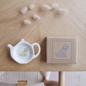 Dog Lover Gifts available at Dog Krazy Gifts - Apricot Cockerpool Teabag Dish - part of the Sweet William range available from Dog Krazy Gifts