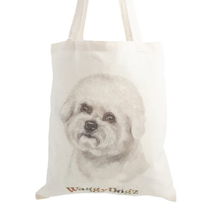 Dog Lover Gifts available at Dog Krazy Gifts. Bichon Frise Tote Bag, part of our Christine Varley collection – available at www.dogkrazygifts.co.uk