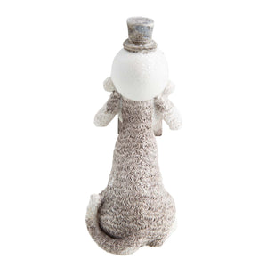 Dog Krazy Gifts - Dog in Snowman Hat Christmas Decoration - available from the Christmas Grotto at DogKrazyGifts.co.uk