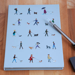 Dog Lover Gifts available at Dog Krazy Gifts - Dog Walking A5 Notepad - part of the Sweet William range available from DogKrazyGifts.co.uk