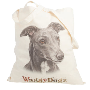 Dog Lover Gifts available at Dog Krazy Gifts. Greyhound Blue Tote Bag, part of our Christine Varley collection – available at www.dogkrazygifts.co.uk