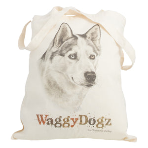 Dog Lover Gifts available at Dog Krazy Gifts. Husky Tote Bag, part of our Christine Varley collection – available at www.dogkrazygifts.co.uk