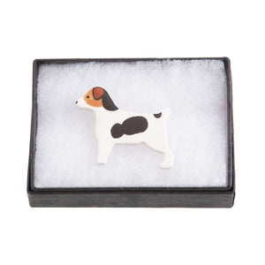 Dog Lover Gifts available at Dog Krazy Gifts – Ceramic Chocolate Labrador Brooch by Mary Goldberg of Stockwell Ceramics, Just Part Of Our Collection Of Jack Russell Themed Gifts, Available At www.dogkrazygifts.co.uk