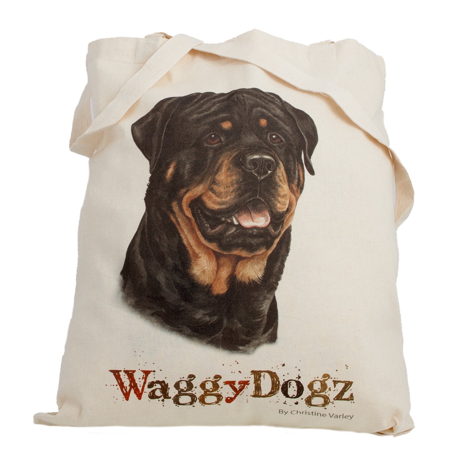 Dog Lover Gifts available at Dog Krazy Gifts. Rottweiler Tote Bag, part of our Christine Varley collection – available at www.dogkrazygifts.co.uk