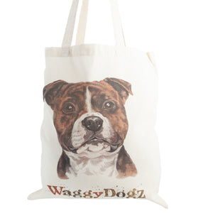 Dog Lover Gifts available at Dog Krazy Gifts. Staffie Tote Bag, part of our Christine Varley collection – available at www.dogkrazygifts.co.uk