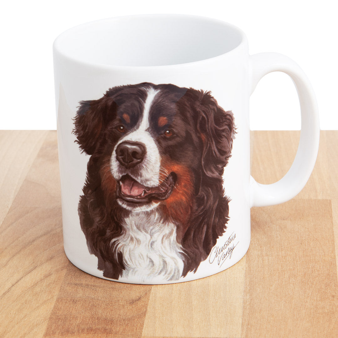Dog Lover Gifts available at Dog Krazy Gifts Bernese Mountain Dog mug, part of our Christine Varley collection – available at www.dogkrazygifts.co.uk