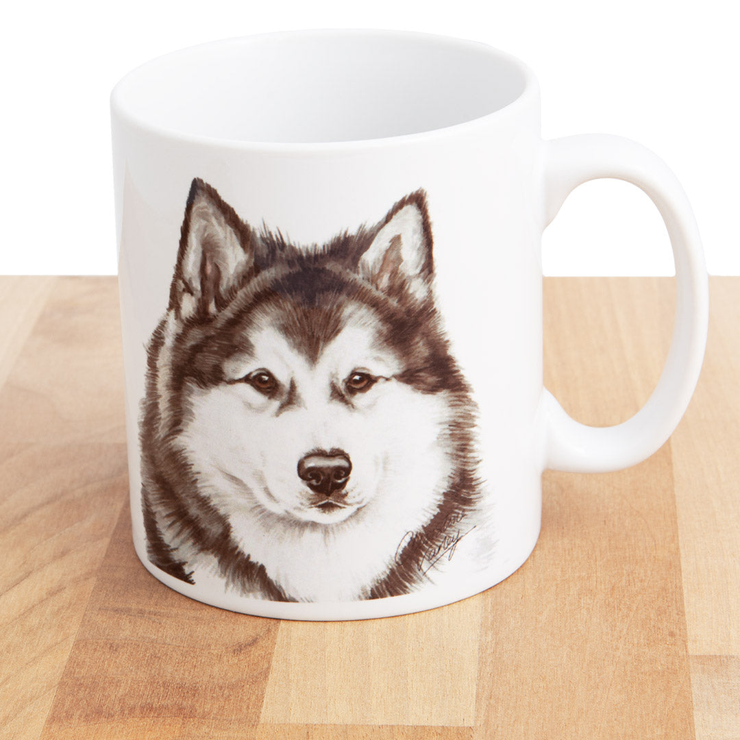 Dog Lover Gifts available at Dog Krazy Gifts Alaskan Malamute mug, part of our Christine Varley collection – available at www.dogkrazygifts.co.uk