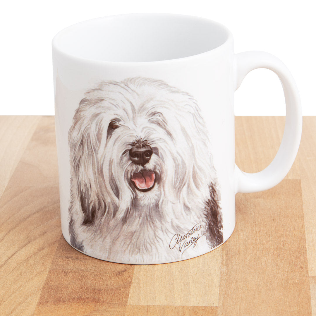 Dog Lover Gifts available at Dog Krazy Gifts - Old English Sheep Dog Mug, part of our Christine Varley collection – available at www.dogkrazygifts.co.uk