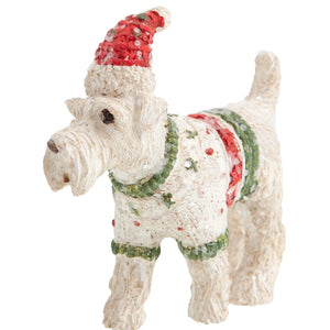 Dog Krazy Gifts - Schnauzer in Christmas Jumper Decoration - available from the Christmas Grotto at DogKrazyGifts.co.uk