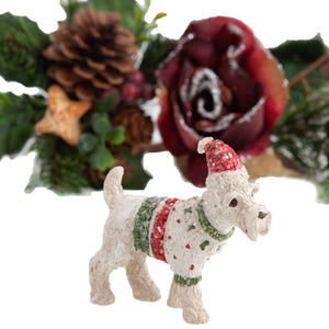 Dog Krazy Gifts - Schnauzer in Christmas Jumper Decoration - available from the Christmas Grotto at DogKrazyGifts.co.uk