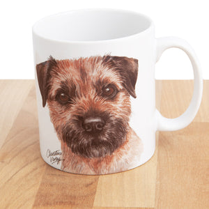 Dog Lover Gifts available at Dog Krazy Gifts Border Terrier Mug and Coaster set, part of our Christine Varley collection – available at www.dogkrazygifts.co.uk