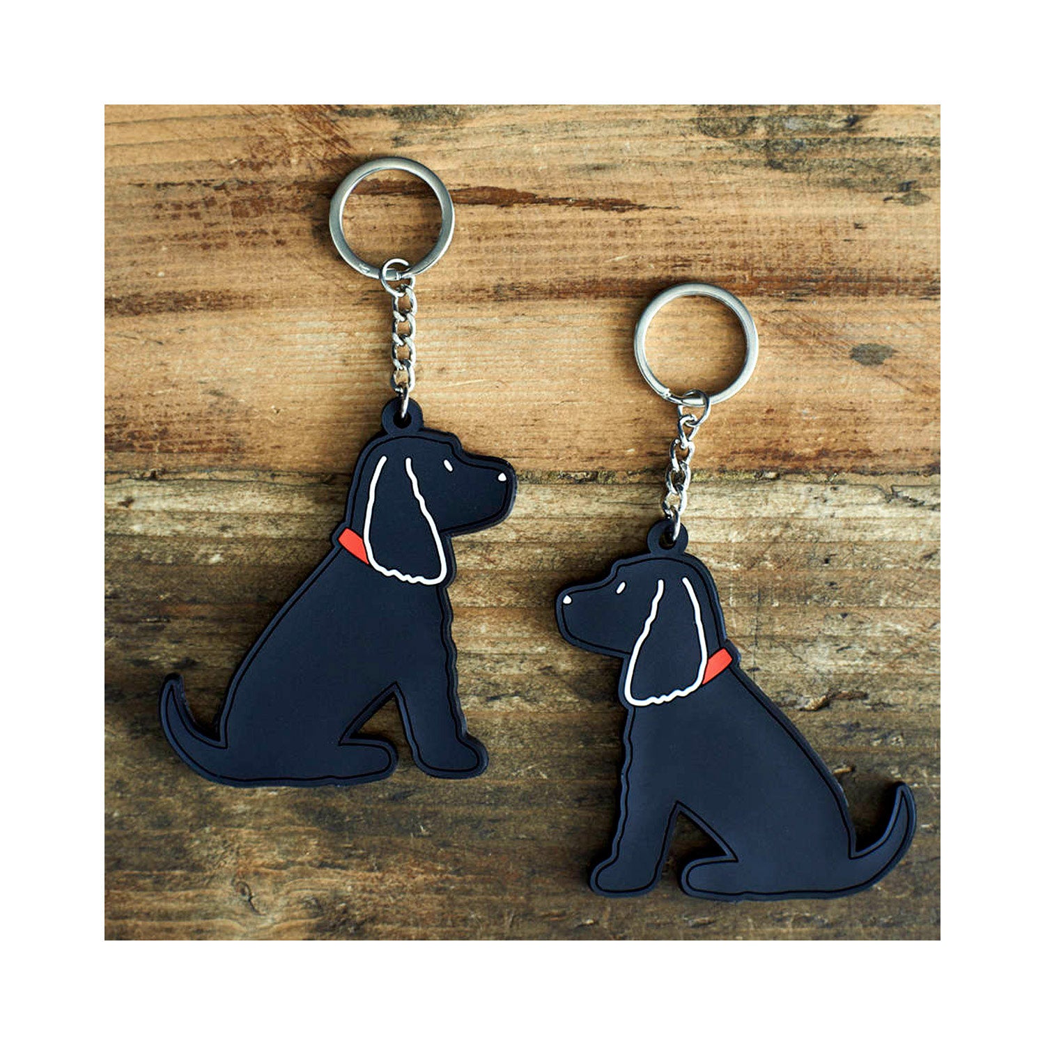Dog Lover Gifts available at Dog Krazy Gifts  - Hugo The Black Cocker Spaniel Keyring - part of the Sweet William range available from Dog Krazy Gifts