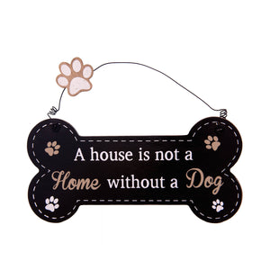 DogKrazyGifts - Doggie Pals Hanging Bone - A house is not a Home without a Dog. - part of the range of Dog Themed Signs available from Dog Krazy Gifts