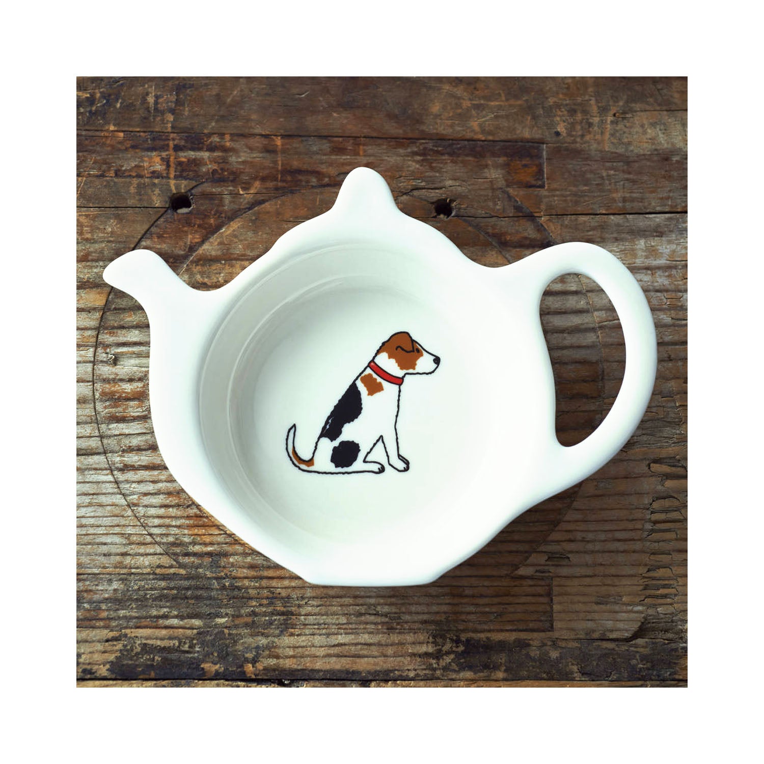 Dog Lover Gifts available at Dog Krazy Gifts - Alfie The Jack Russell Teabag Dish - part of the Sweet William range available from Dog Krazy Gifts