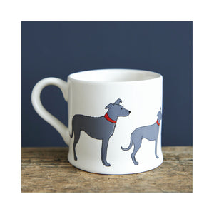 Dog Lover Gifts available at Dog Krazy Gifts - Arthur The Lurcher Mug by Sweet William - part of the Lurcher collection of Dog Lovers Gifts available from Dog Krazy Gifts