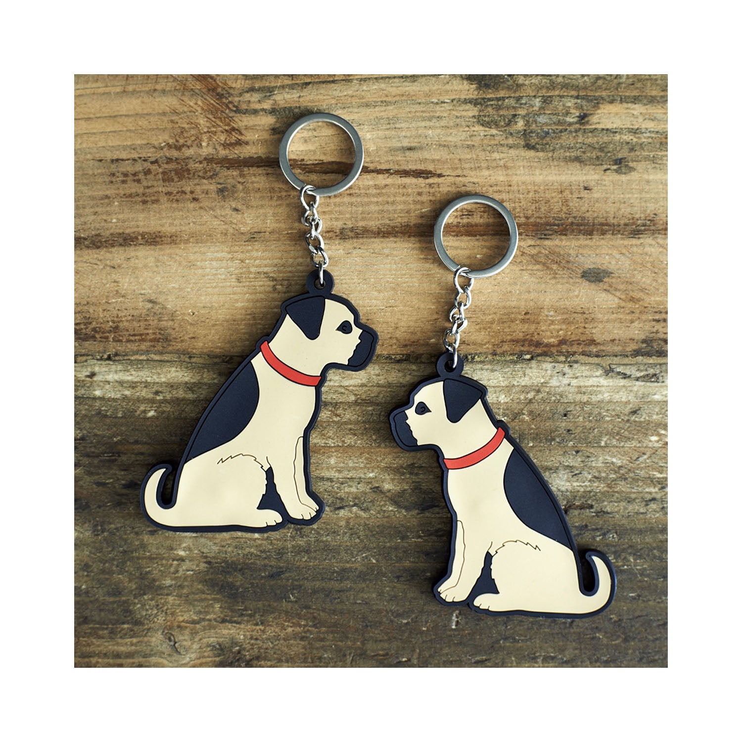 Dog Lover Gifts available at Dog Krazy Gifts - Bertie The Border Terrier Keyring - part of the Sweet William range of gifts for dog lovers available from Dog Krazy Gifts