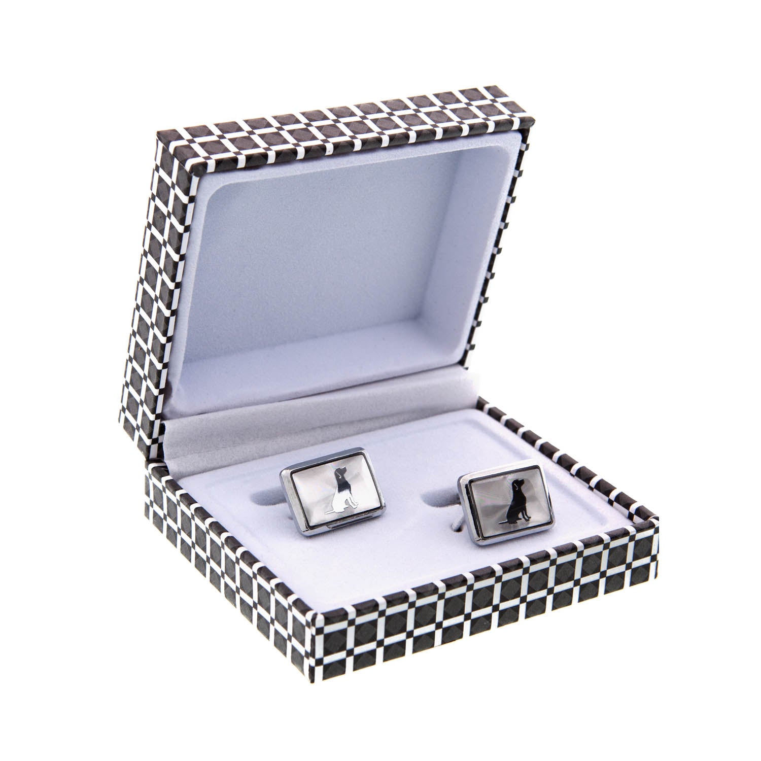 Dog Lover Gifts available at Dog Krazy Gifts - Black Dog Cufflinks, part of the range of Labrador themed gifts available from DogKrazyGifts.co.uk