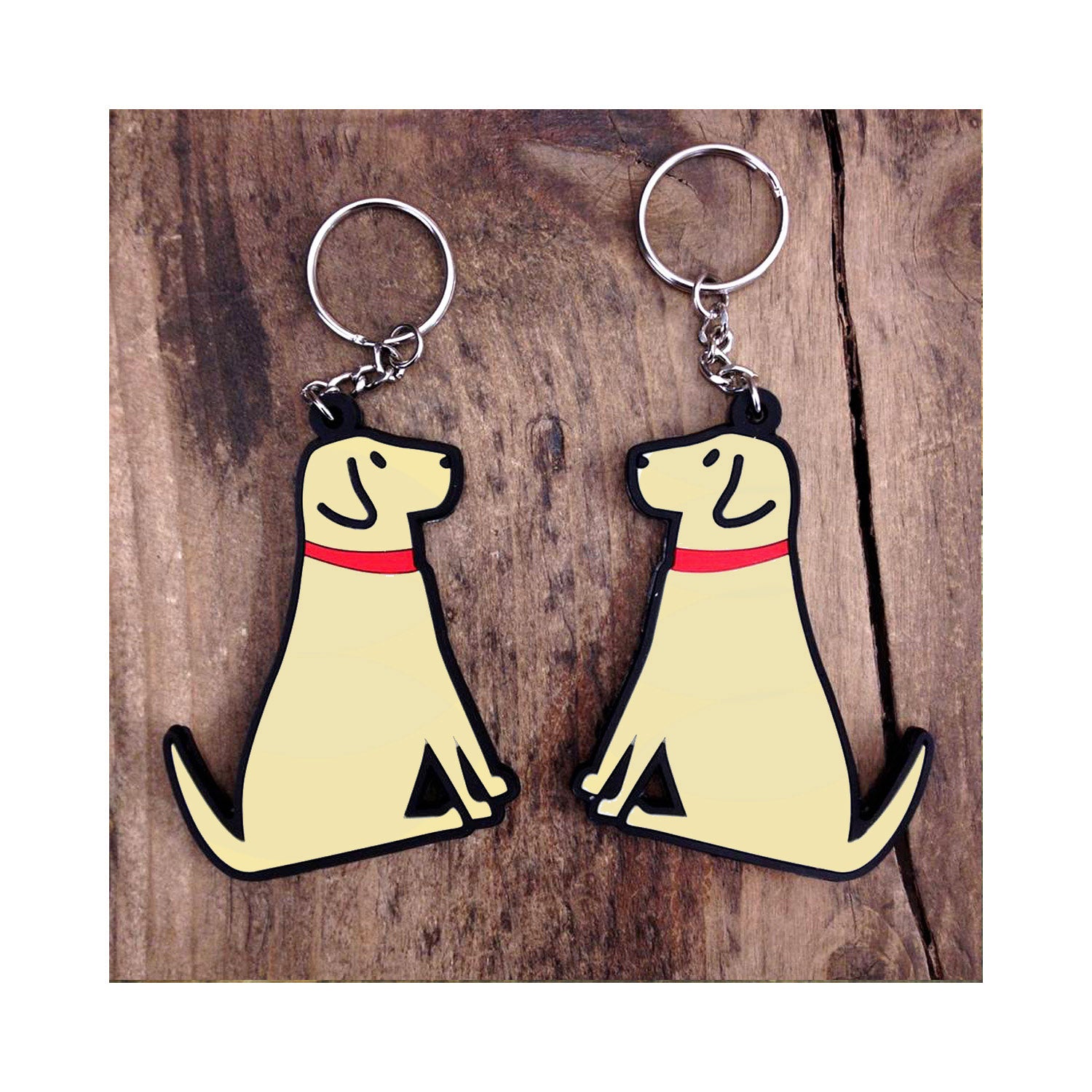 Dog Lover Gifts available at Dog Krazy Gifts - Daisy The Yellow Labrador Keyring - part of the Sweet William range available from Dog Krazy Gifts