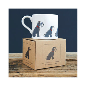 Dog Lover Gifts available at Dog Krazy Gifts - Eddie The Grey & White Schnauzer Mug - part of the Sweet William range available from Dog Krazy Gifts