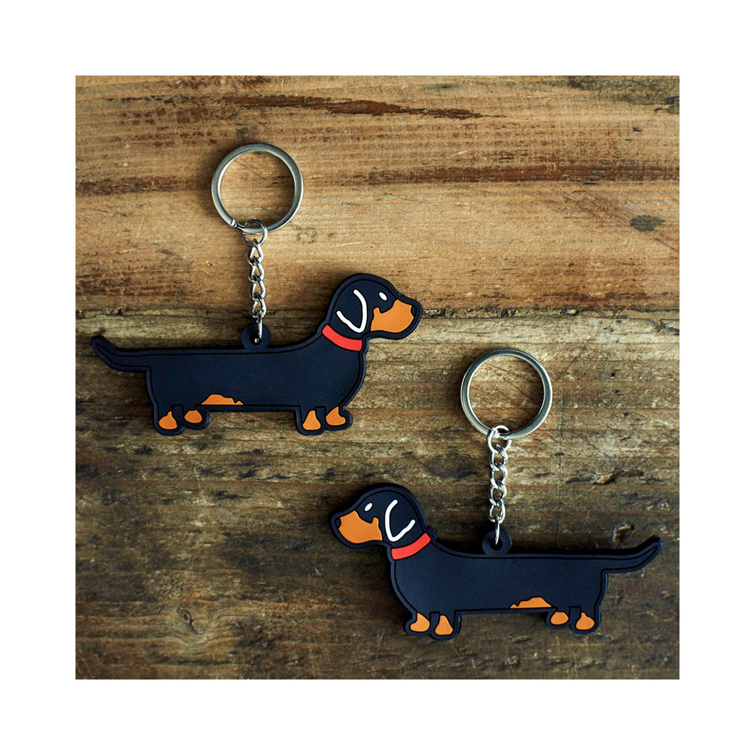 Dog Lover Gifts available at Dog Krazy Gifts - Florence The Dachshund Keyring- part of the Sweet William range available from Dog Krazy Gifts