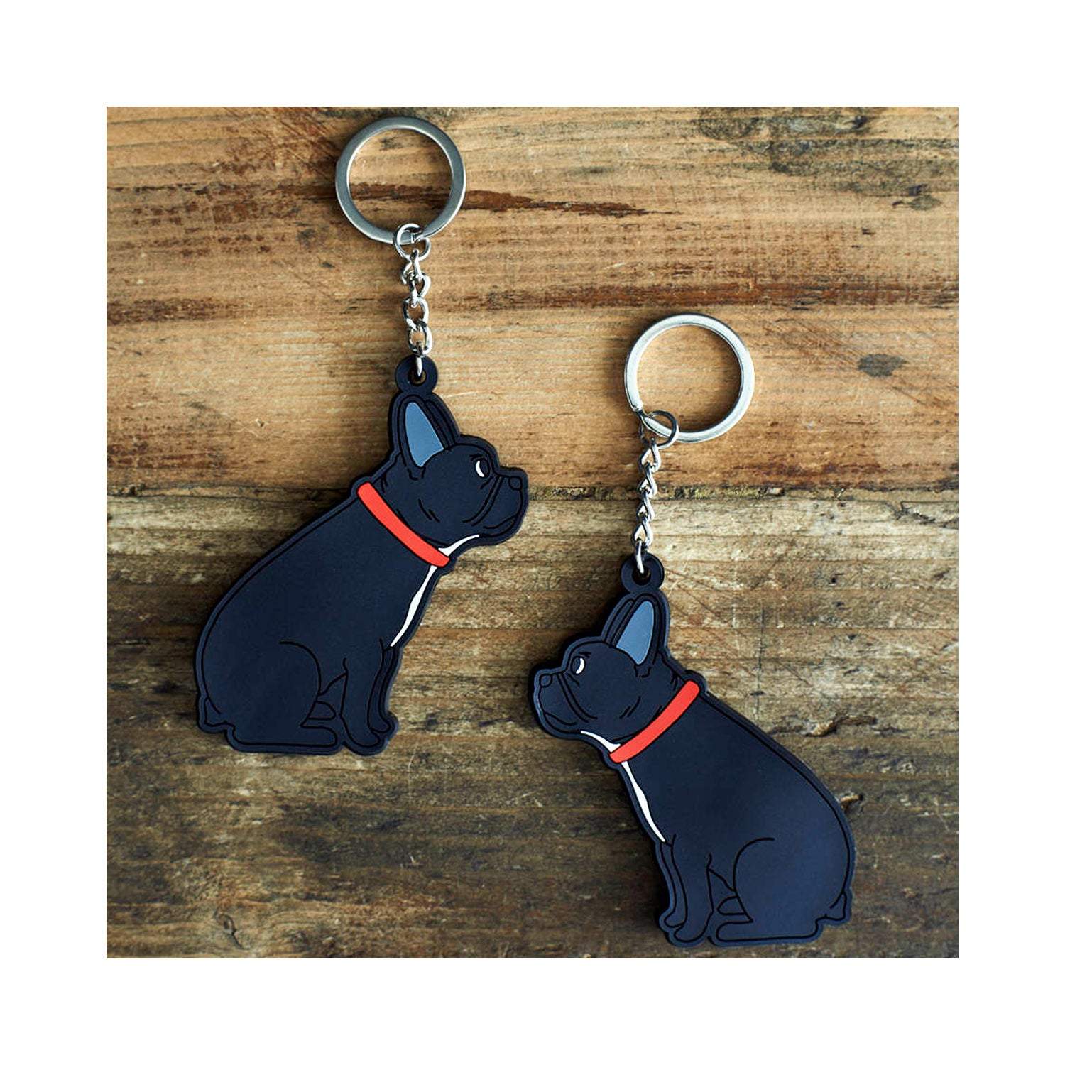 Dog Lover Gifts available at Dog Krazy Gifts - Freddie the French Bulldog Keyring - part of the Sweet William range available from Dog Krazy Gifts