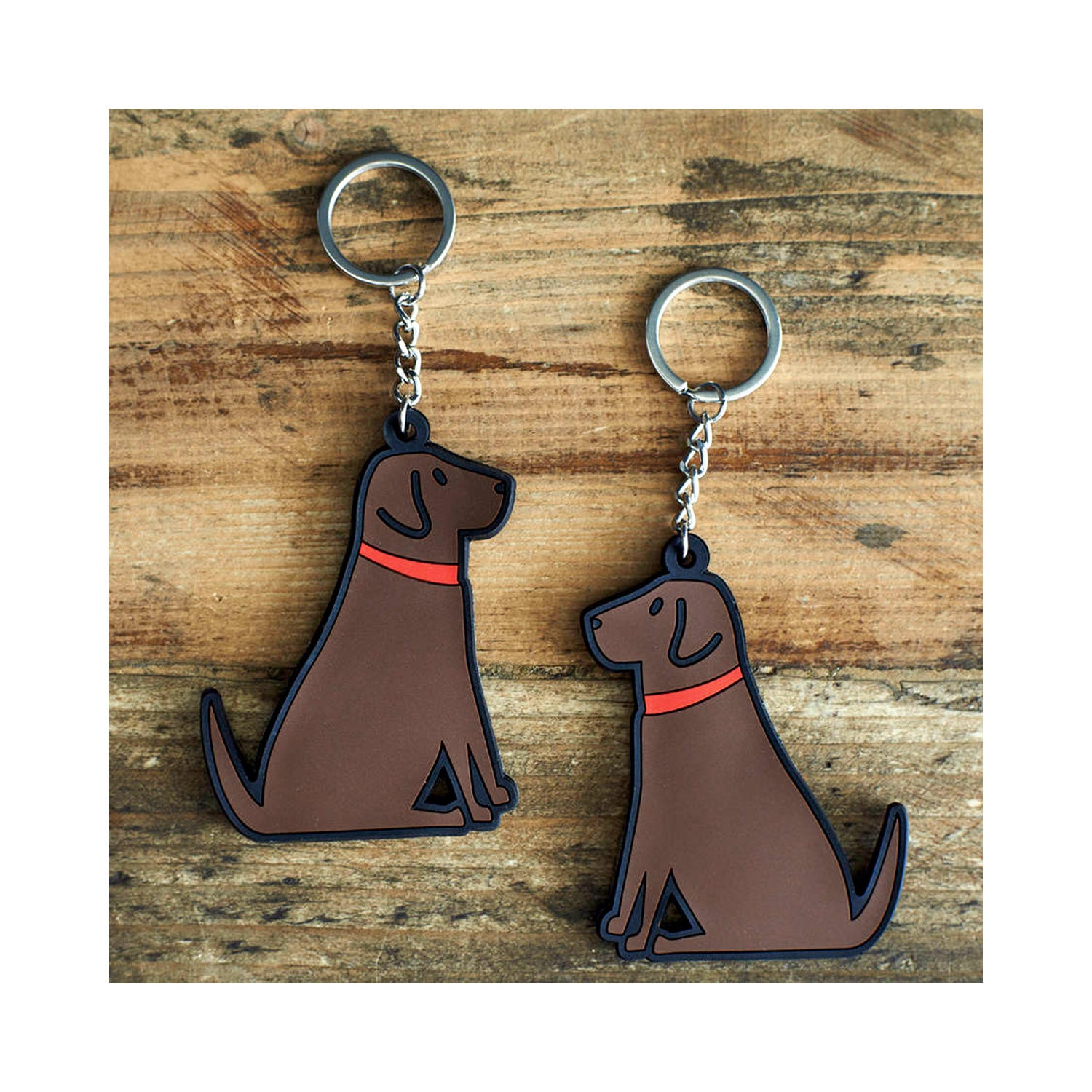 Dog Lover Gifts available at Dog Krazy Gifts - Grace the Chocolate Labrador Keyring - part of the Sweet William range available from Dog Krazy Gifts