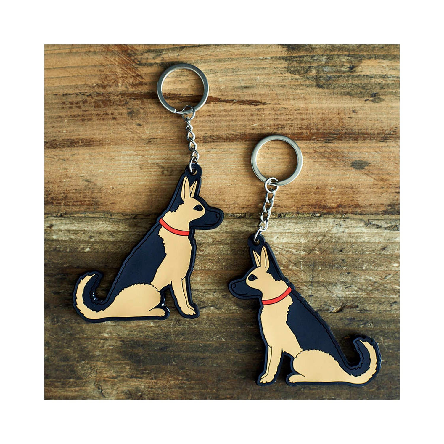 Dog Lover Gifts available at Dog Krazy Gifts - Sebastian The German Shepherd Keyring - part of the Sweet William range available from Dog Krazy Gifts
