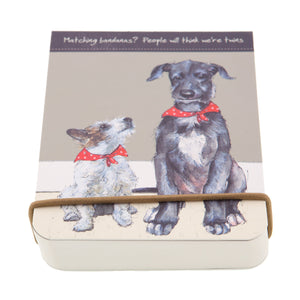 Dog Krazy Gifts - Twins Flip notebook - part of the Little Dog Range available from DogKrazyGifts.co.uk