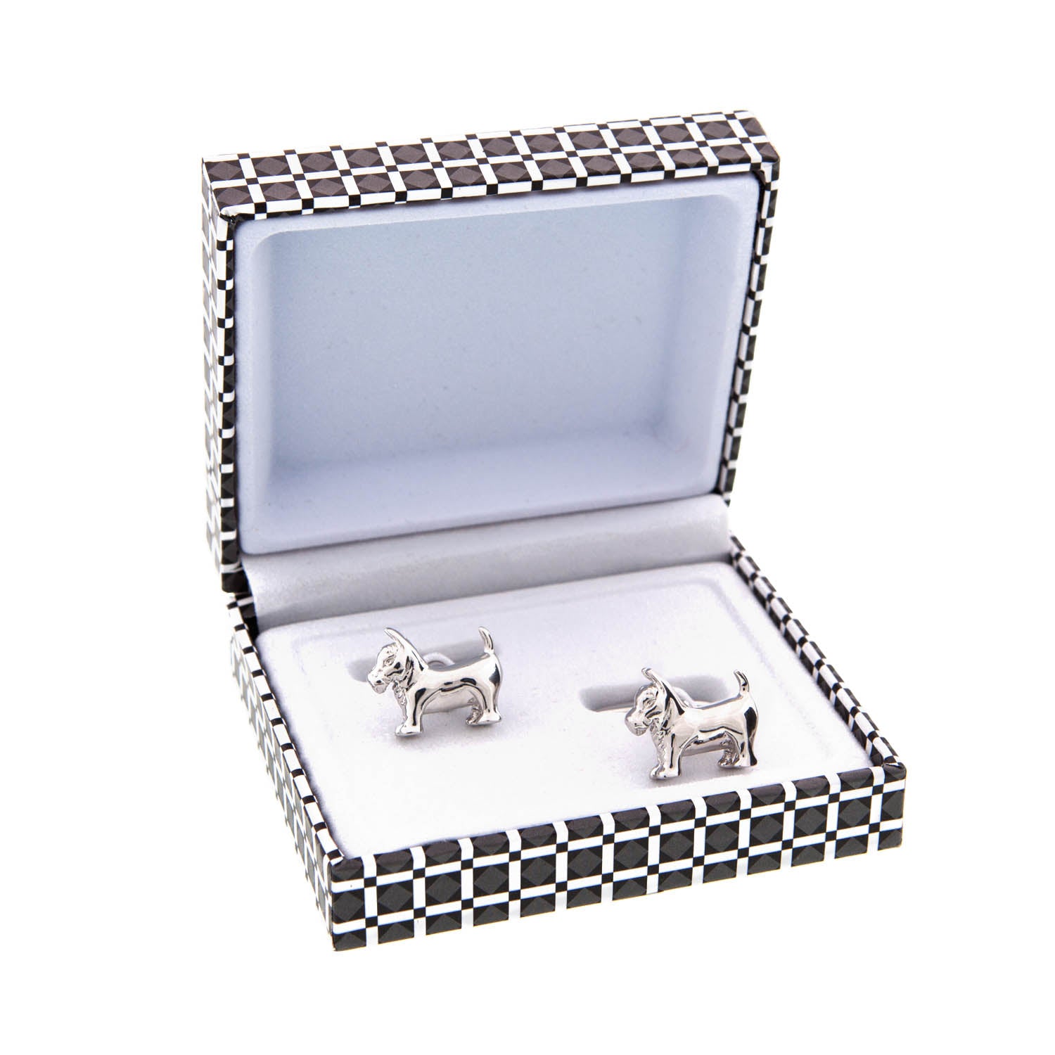 Dog Krazy Gifts - Westie Cufflinks, part of the range of West Highland Terrier themed gifts available from DogKrazyGifts.co.uk