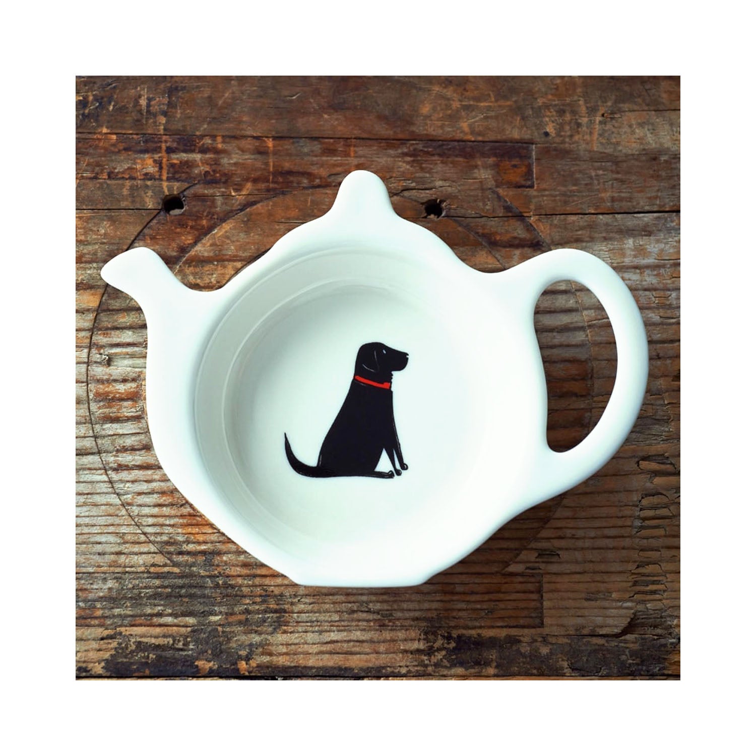Dog Lover Gifts available at Dog Krazy Gifts - William The Black Labrador Teabag Dish by Sweet William - part of the Labrador collection of Dog Lovers Gifts available from Dog Krazy Gifts