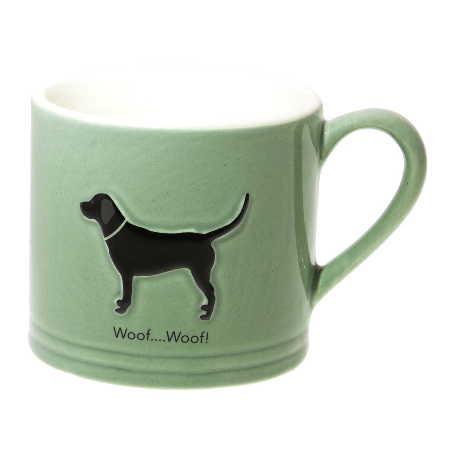Dog Lover Gifts – Bailey & Friends shabby chic black Labrador – 150ml espresso mug. Part of the Bailey & Friends range of mugs available from Dog Krazy Gifts