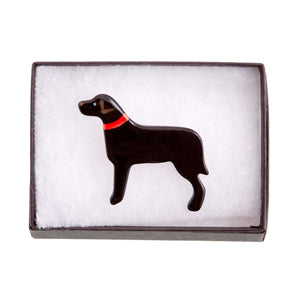 Dog Lover Gifts available at Dog Krazy Gifts – Ceramic Black Labrador Brooch by Mary Goldberg of Stockwell Ceramics, Just Part Of Our Collection Of Labrador Themed Gifts, Available At www.dogkrazygifts.co.uk