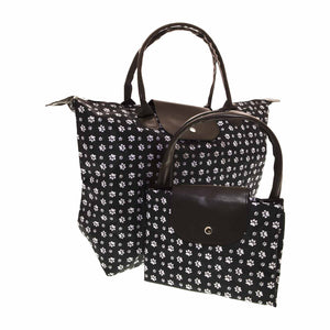 Dog Lover Gifts available at Dog Krazy Gifts – Paw Print Travel Bag - Black, available at www.dogkrazygifts.co.uk
