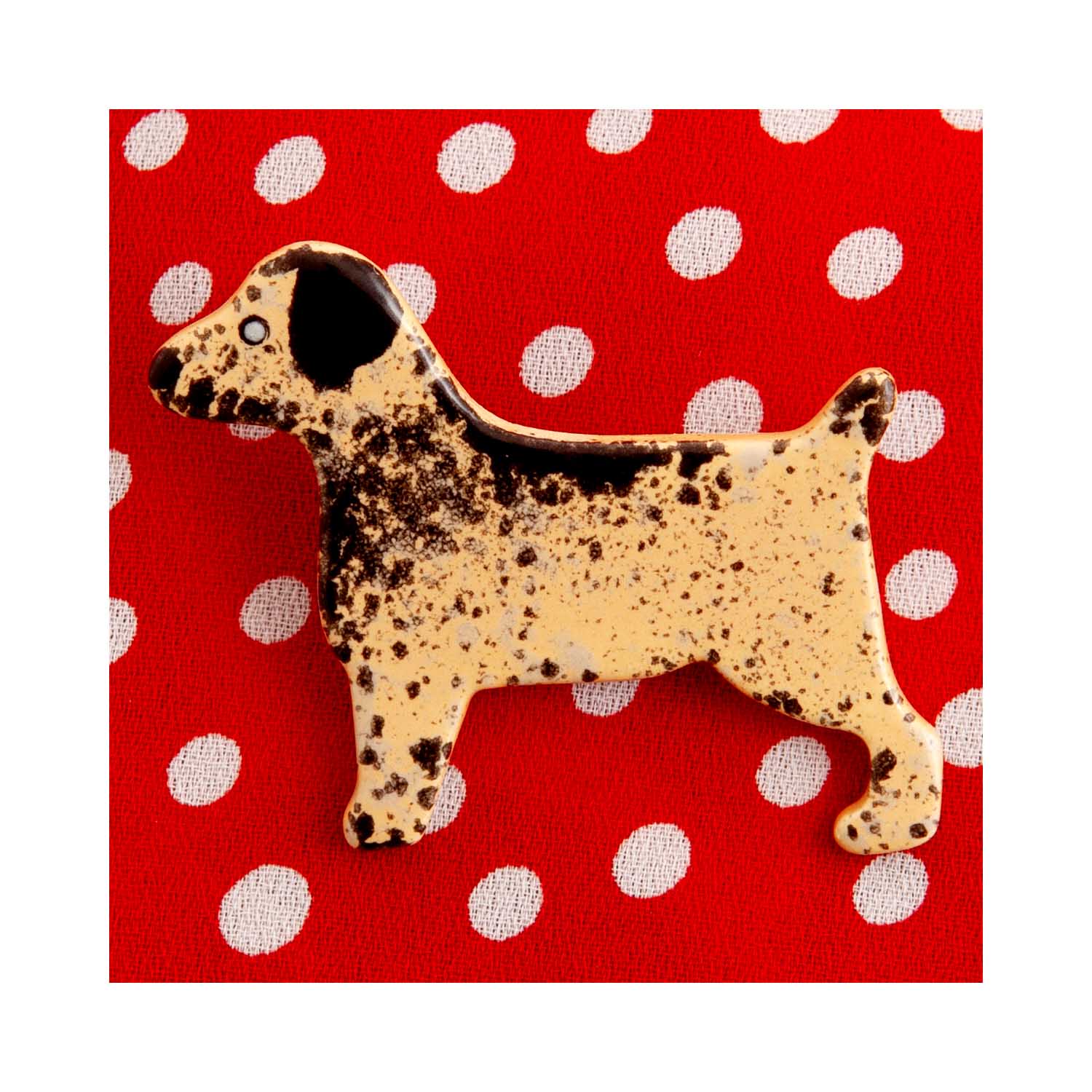 Dog Lover Gifts available at Dog Krazy Gifts – Ceramic Border Terrier Brooch by Mary Goldberg of Stockwell Ceramics, Just Part Of Our Collection Of Border Terrier Themed Gifts, Available At www.dogkrazygifts.co.uk