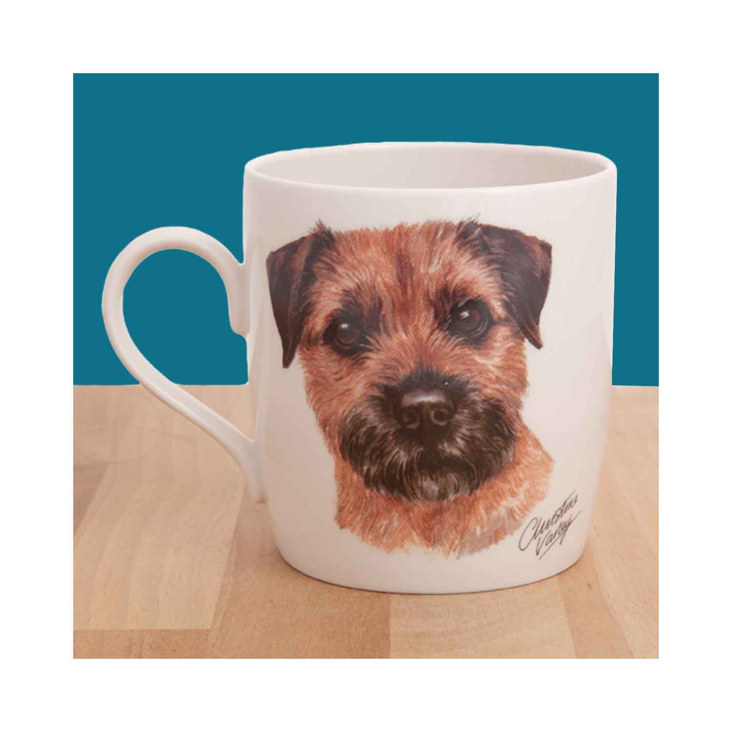 Dog Lover Gifts available at Dog Krazy Gifts - Border Terrier Waggy Dogz Mug, part of the range of Border Terrier themed gifts available from DogKrazyGifts.co.uk