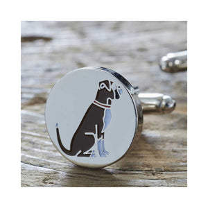 Dog Lover Gifts available at Dog Krazy Gifts - Archie The Boxer Cufflinks and Dog Tag Set - part of the Sweet William range of gifts for dog lovers available from Dog Krazy Gifts