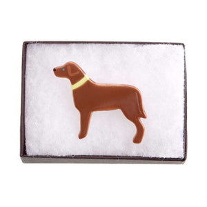 Dog Lover Gifts available at Dog Krazy Gifts – Ceramic Chocolate Labrador Brooch by Mary Goldberg of Stockwell Ceramics, Just Part Of Our Collection Of Labrador Themed Gifts, Available At www.dogkrazygifts.co.uk